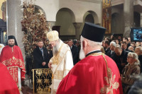 Patrijarh Porfirije služi liturgiju u hramu Hrista Spasitelja