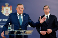 Dodik podržao Vučića pred obraćanje na sjednici Savjeta bezbjednosti