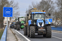 Poljoprivrednici na lokacijama duž granica Češke