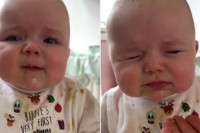 Reakcija će vas nasmijati: Beba probala avokado