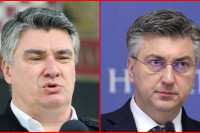 Milanović i Plenković u predizbornom klinču