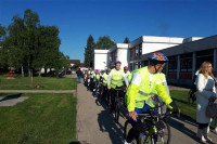 "Путем сјећања" бициклима кренуло 68 ученика