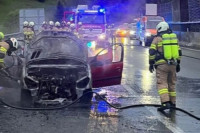 Драма у аустријском тунелу: Возачу из БиХ запалио се аутомобил
