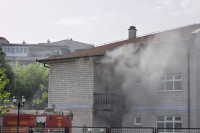 Пожар у вртићу у Бијељини, ватрогасци на терену (ФОТО)
