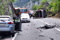 Nesreća na putu Sarajevo-Mostar, povrijeđeno sedam osoba