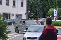 Vozila EUFOR-a na ulicama Kozarske Dubice