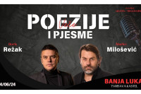 Banjaluka: Boris Režak i Marko Milošević donose “Veče poezije i pjesme”