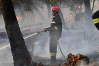 Ватрогасци зауставили напредовање ватре код Трогира