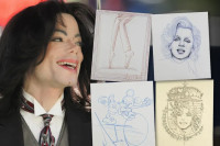 Потписани цртежи Мајкла Џексона на аукцији