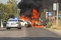 Težak udes u Pančevu: Gore automobili, pet osoba povrijeđeno