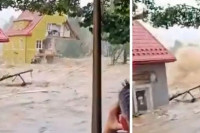 Pogledajte kako je vodena bujica u Poljskoj srušila kuću (VIDEO)